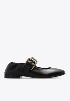 Astaire Leather Mary-Jane Ballet Flats