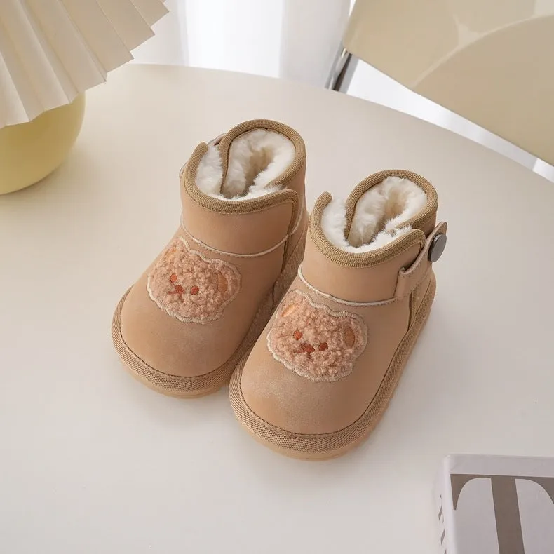 Baby Plush Snow Boots - Bear