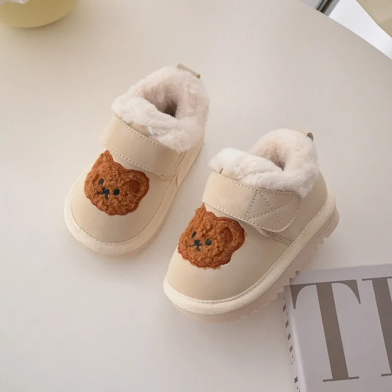 Baby Plush Snow Boots - Bear
