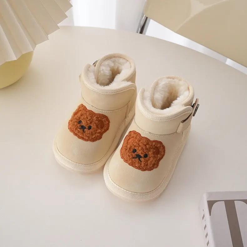 Baby Plush Snow Boots - Bear