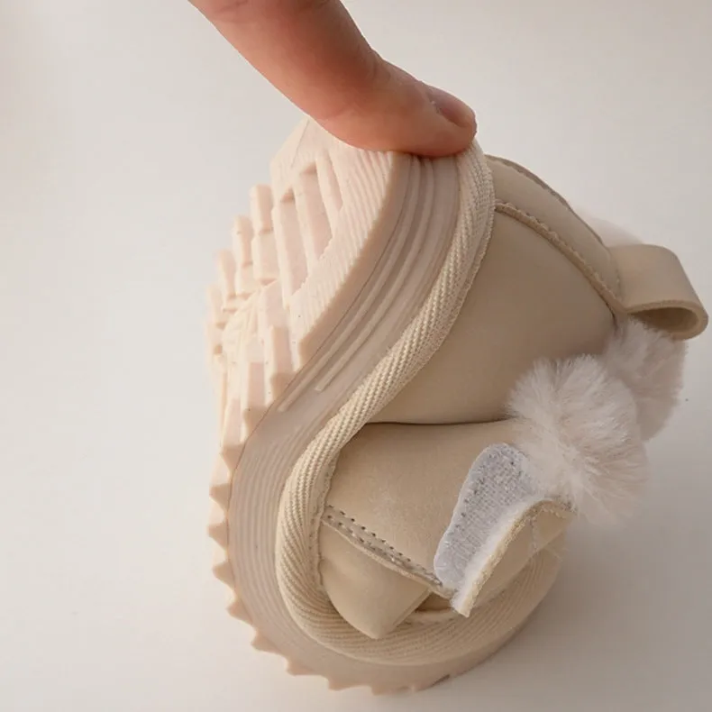 Baby Plush Snow Boots - Bear