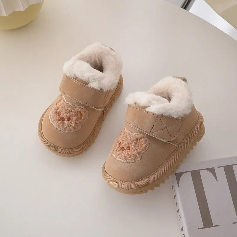 Baby Plush Snow Boots - Bear