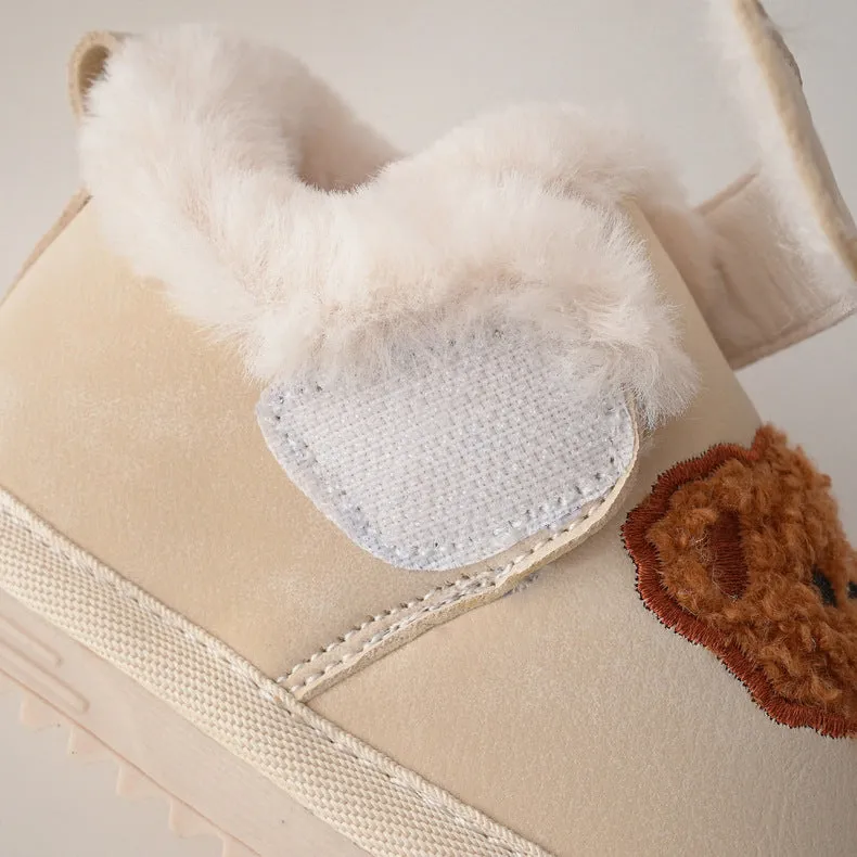 Baby Plush Snow Boots - Bear