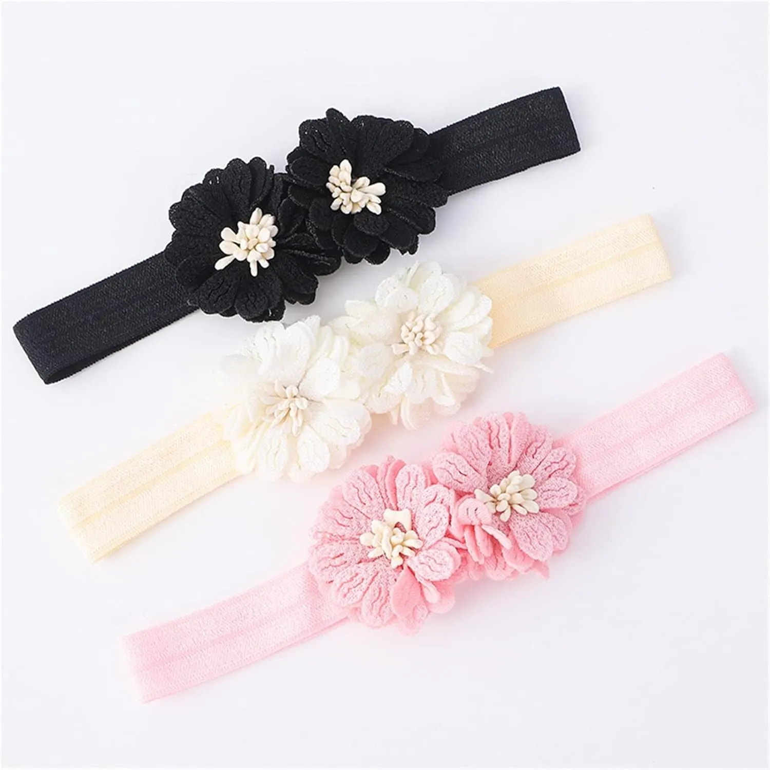 Baby Shoes with Hair Band Fashion Soft Soled Toddler Shoes Versatile Dress Flower Princess Shoes Little Girl Wide Shoes