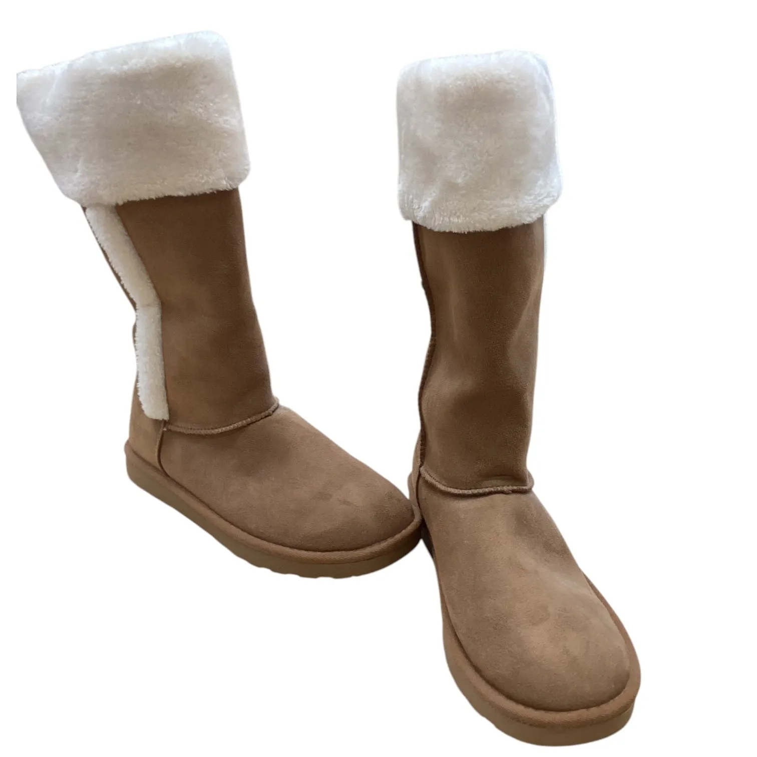 Boots Snow By Clothes Mentor In Brown, Size: 9