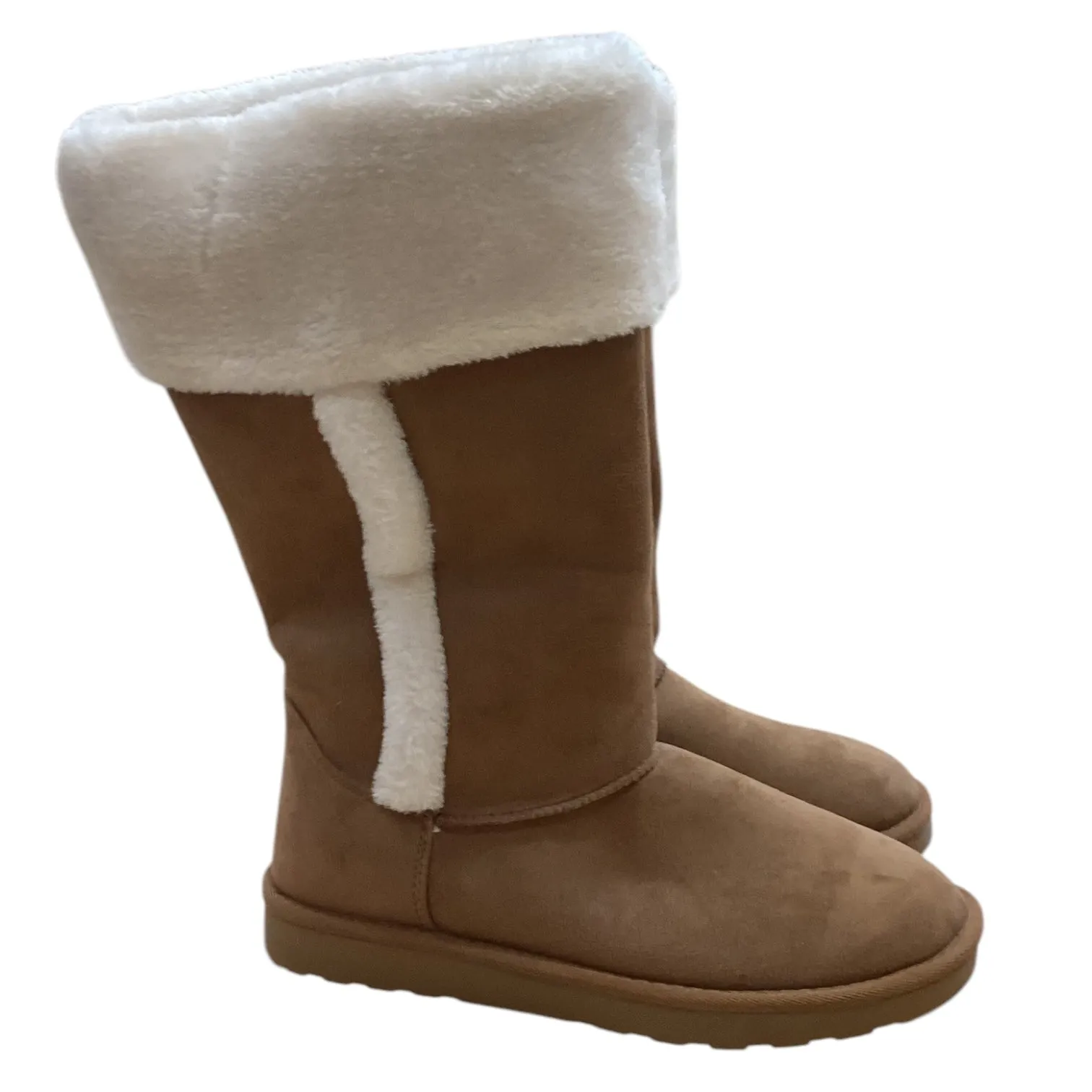 Boots Snow By Clothes Mentor In Brown, Size: 9