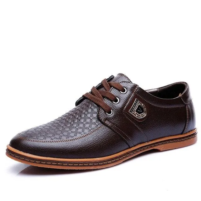 Breathable Soft Men's Casual Leather Shoes