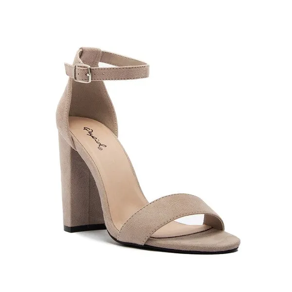 Cashmere Block Heels
