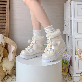 Fuzzy Ball Lolita Snow Boots