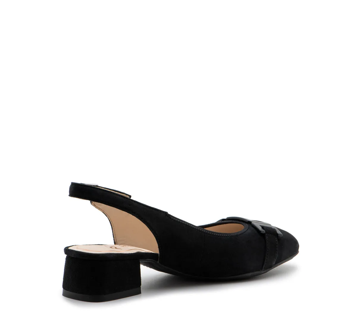 Gallant Sling 2 Women's Chain Block Heel Pump 35mm-Black 01