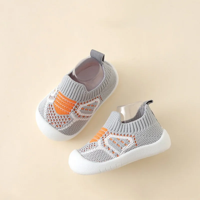 Infant Crib Floor Socks with Rubber Sole for Girls and Boys