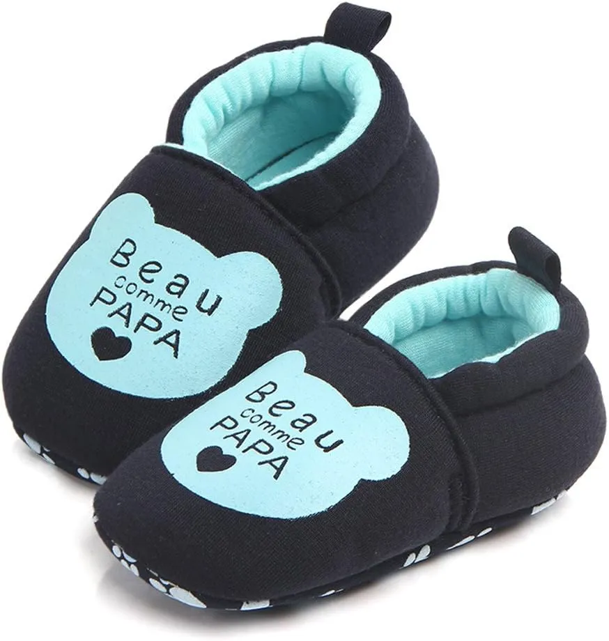 Infant Shoes Round Toe Baby Slippers Toddler Shoes First Soft Baby Shoes Slip on Shoes for Toddlers