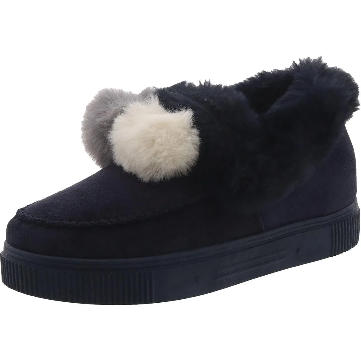 Journee Collection Womens Faux Suede Faux Fur Winter & Snow Boots