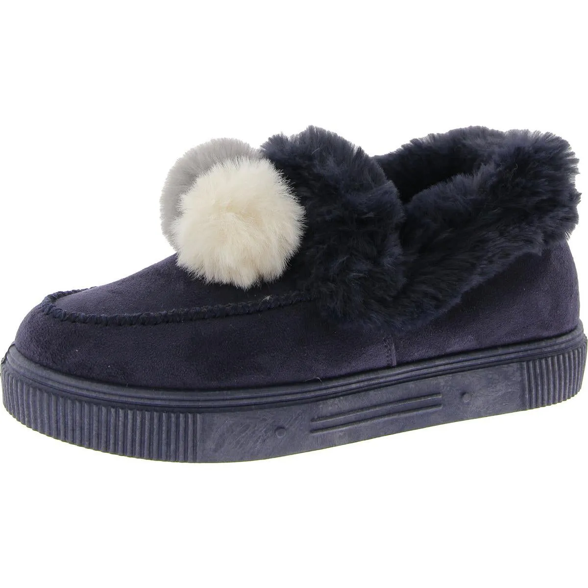 Journee Collection Womens Faux Suede Faux Fur Winter & Snow Boots