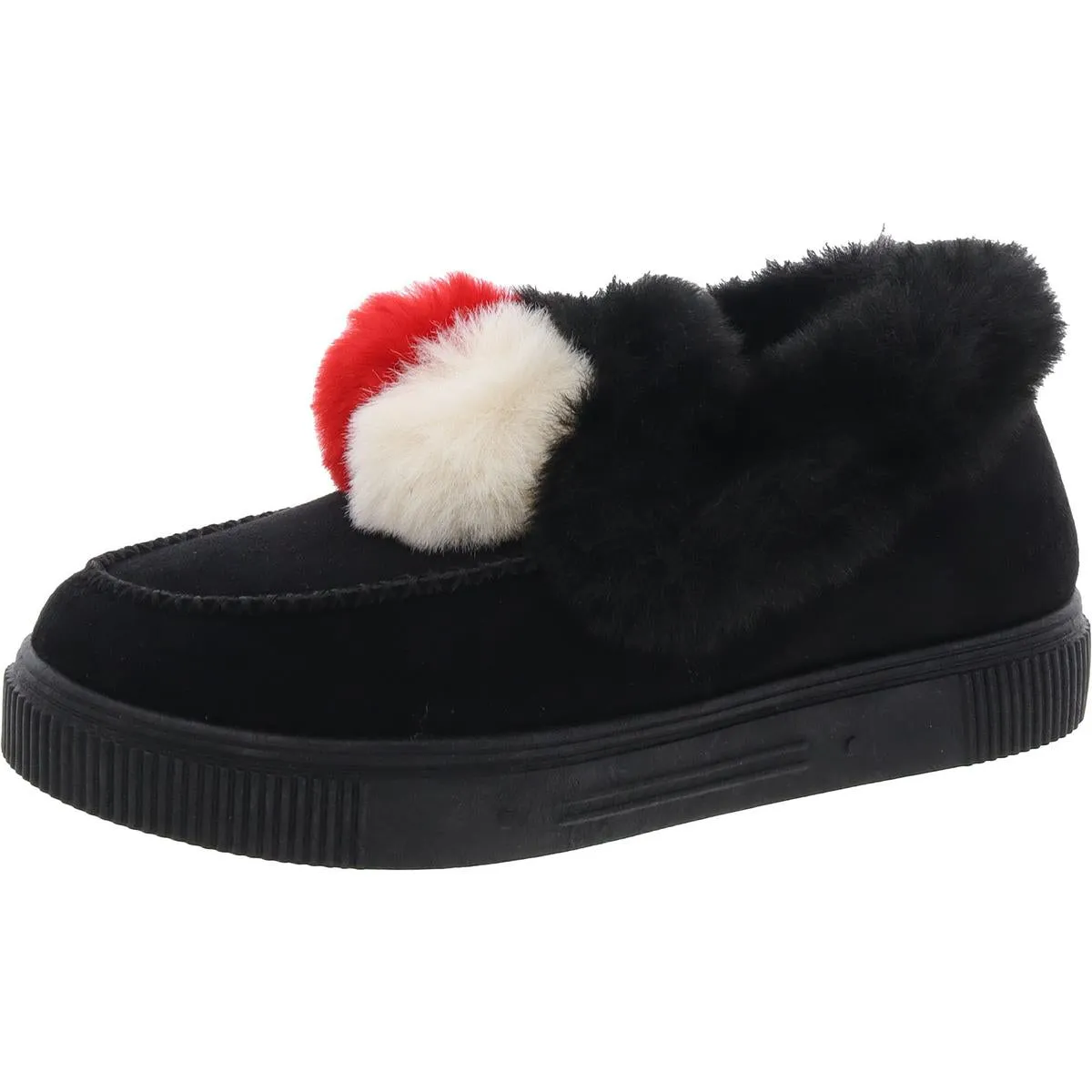 Journee Collection Womens Faux Suede Faux Fur Winter & Snow Boots