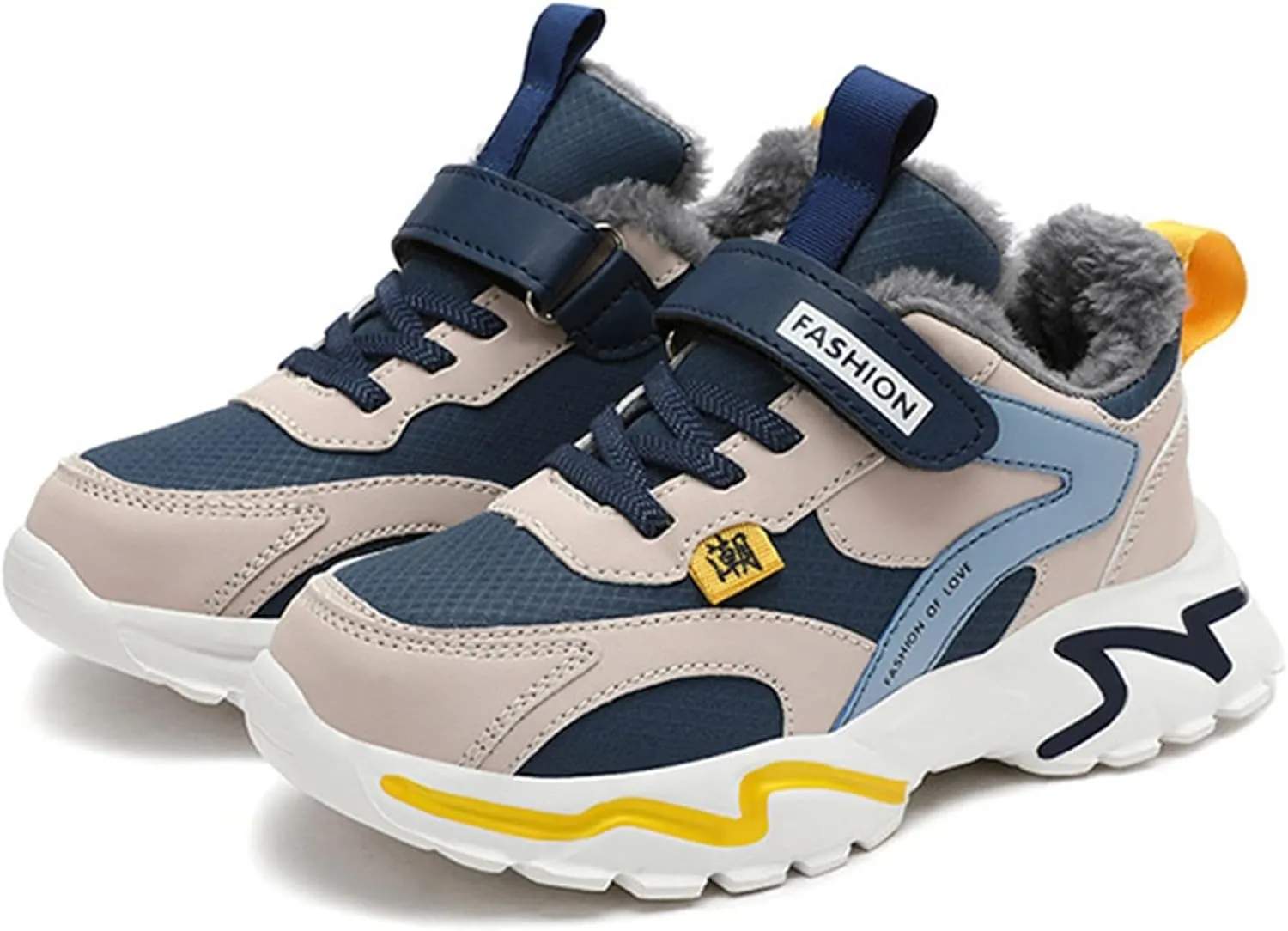 Kids Boys Sneakers Lightweight Athletic Walking/Running Tennis Shoes Adjustable Comfortable Kid Shoes for Girls Size 3