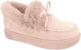 Ladmiple Boots For Women Ankle Booties Winter Warm Fur Lined Snow Short Booties Slip On Comfortable Fashion Loafers Shoes