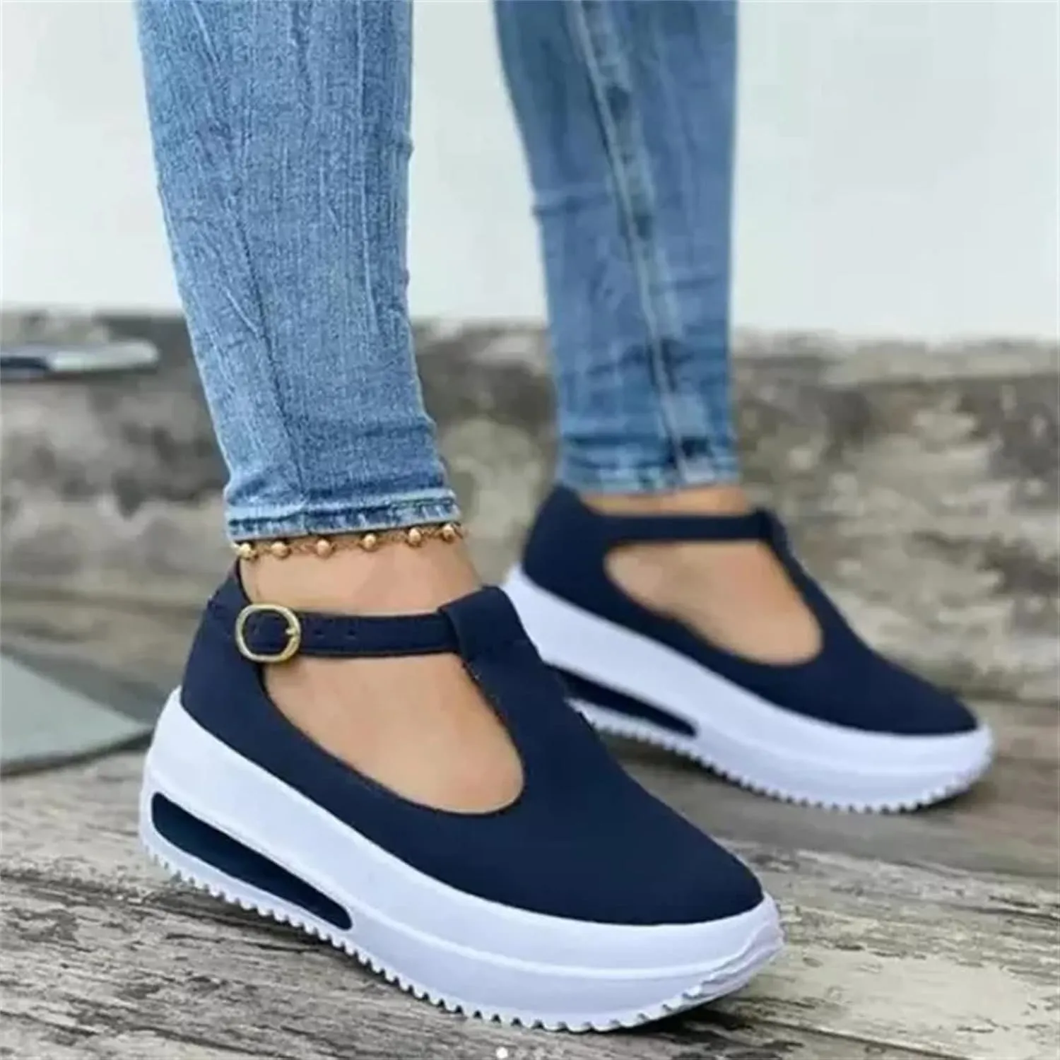 Ladmiple Shoes For Women Sneakers Trendy Slip on Fashion Casual Dressy Summer Low Top Platform Flats Walking Loafers