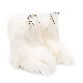 Marni Kids Faux Long Hair Fur Snow Boots