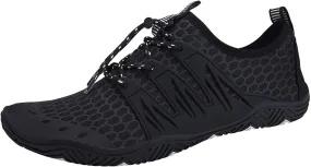 MAYZERO Water Shoes Men Women Swim Surf Shoes Beach Pool Shoes Wide Toe Hiking Aqua Shoes Winter House Slippers