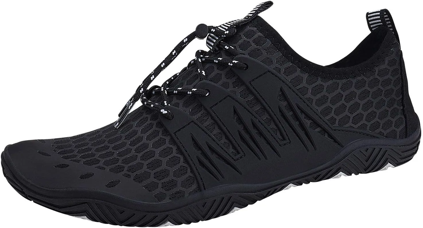 MAYZERO Water Shoes Men Women Swim Surf Shoes Beach Pool Shoes Wide Toe Hiking Aqua Shoes Winter House Slippers