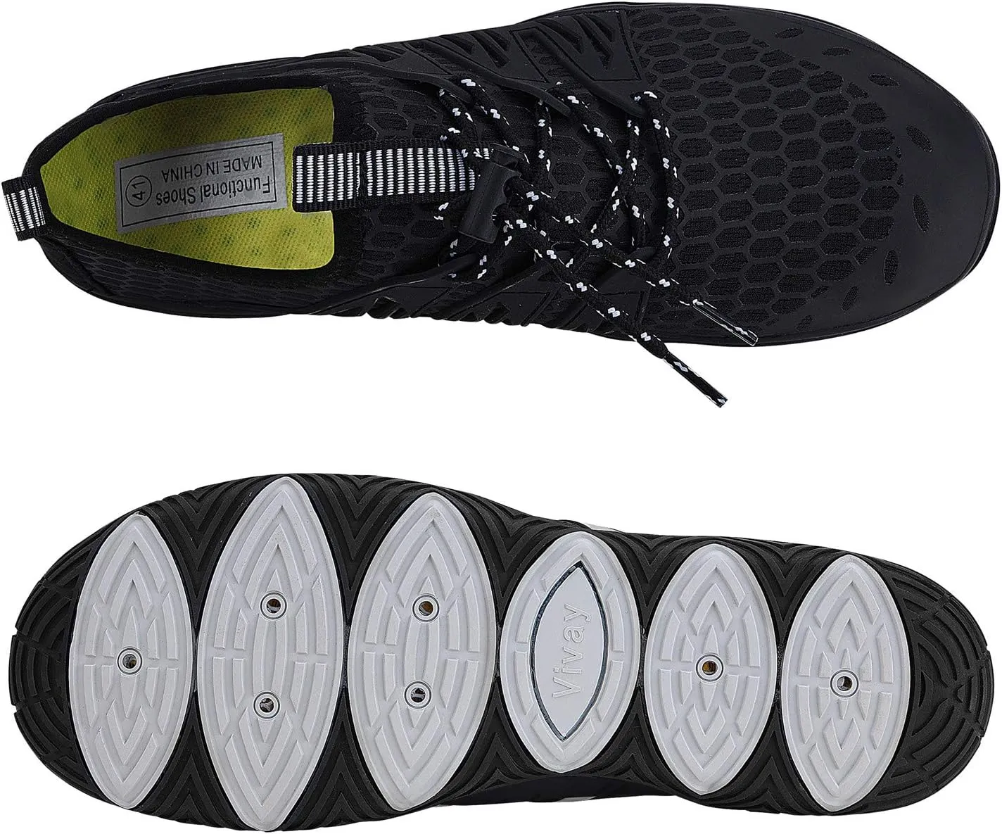 MAYZERO Water Shoes Men Women Swim Surf Shoes Beach Pool Shoes Wide Toe Hiking Aqua Shoes Winter House Slippers