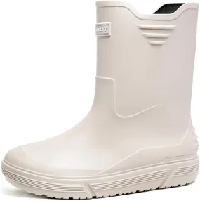 Men Mid-Calf Boots Waterproof Rain Boots Outdoor Garden Shoes