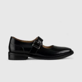 Morbido Leather Moc Pump Loafer Black NSH500-15