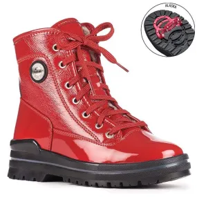 Olang Women's Sound Winter Boots- Red Patent