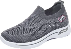 Orthopedic Shoes for Women Casual Walking Slip on Flat Walking Canvas Slip On Sneakers Running Shoes Slip On Shoes