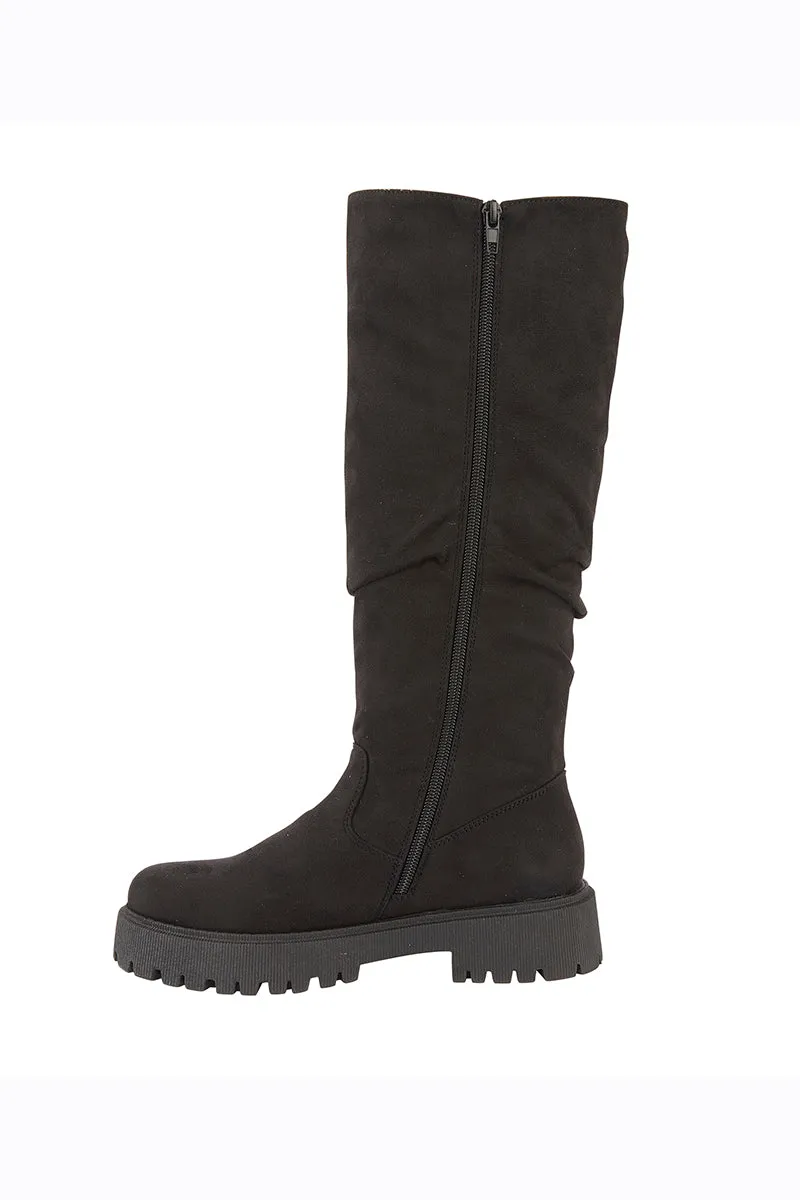 Relaxed Knee High Boots
