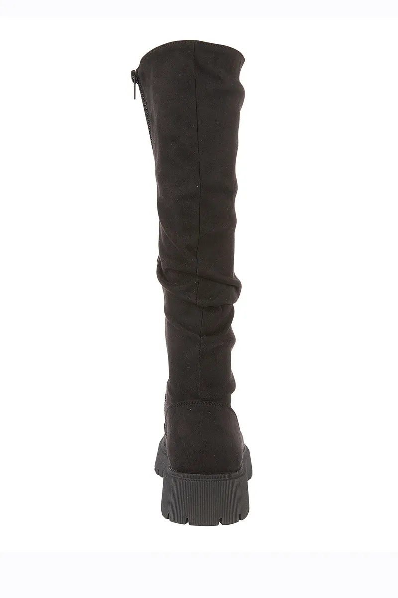Relaxed Knee High Boots