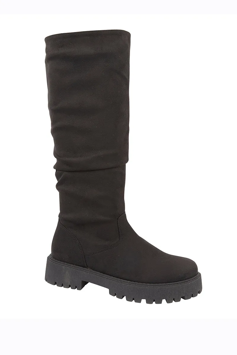 Relaxed Knee High Boots