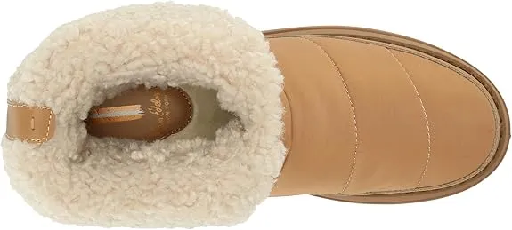 Sam Edelman Ozie Dark Cashew Rounded Toe Shearling Cozy Chunky Sole Ankle Boots