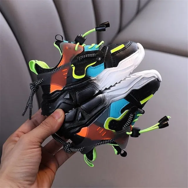 Soft Leather Non-slip Sneakers