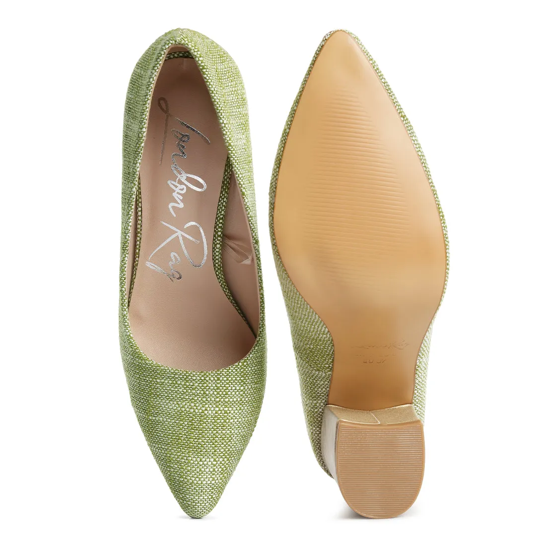Wide Fit Chic Block Heel Pumps