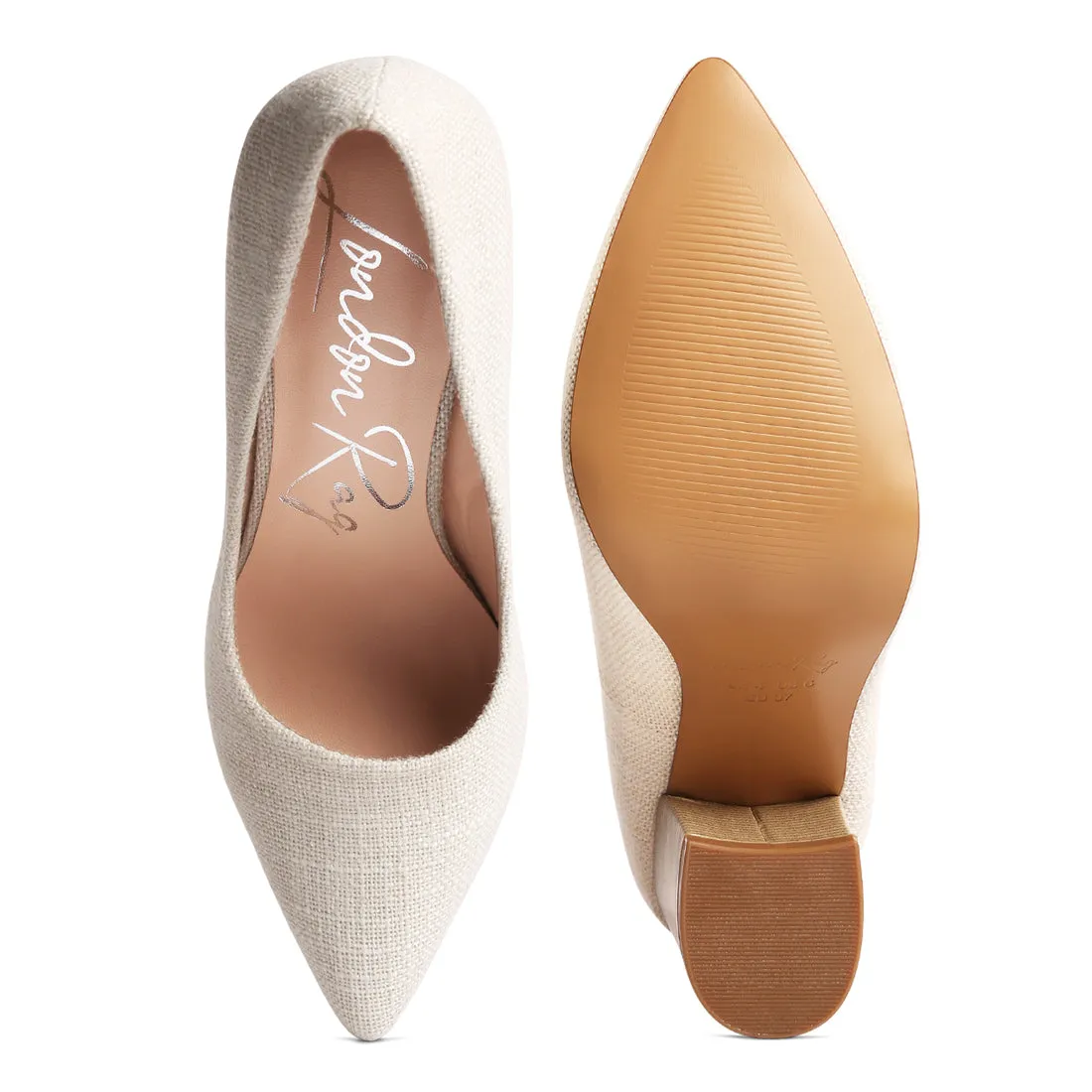Wide Fit Chic Block Heel Pumps