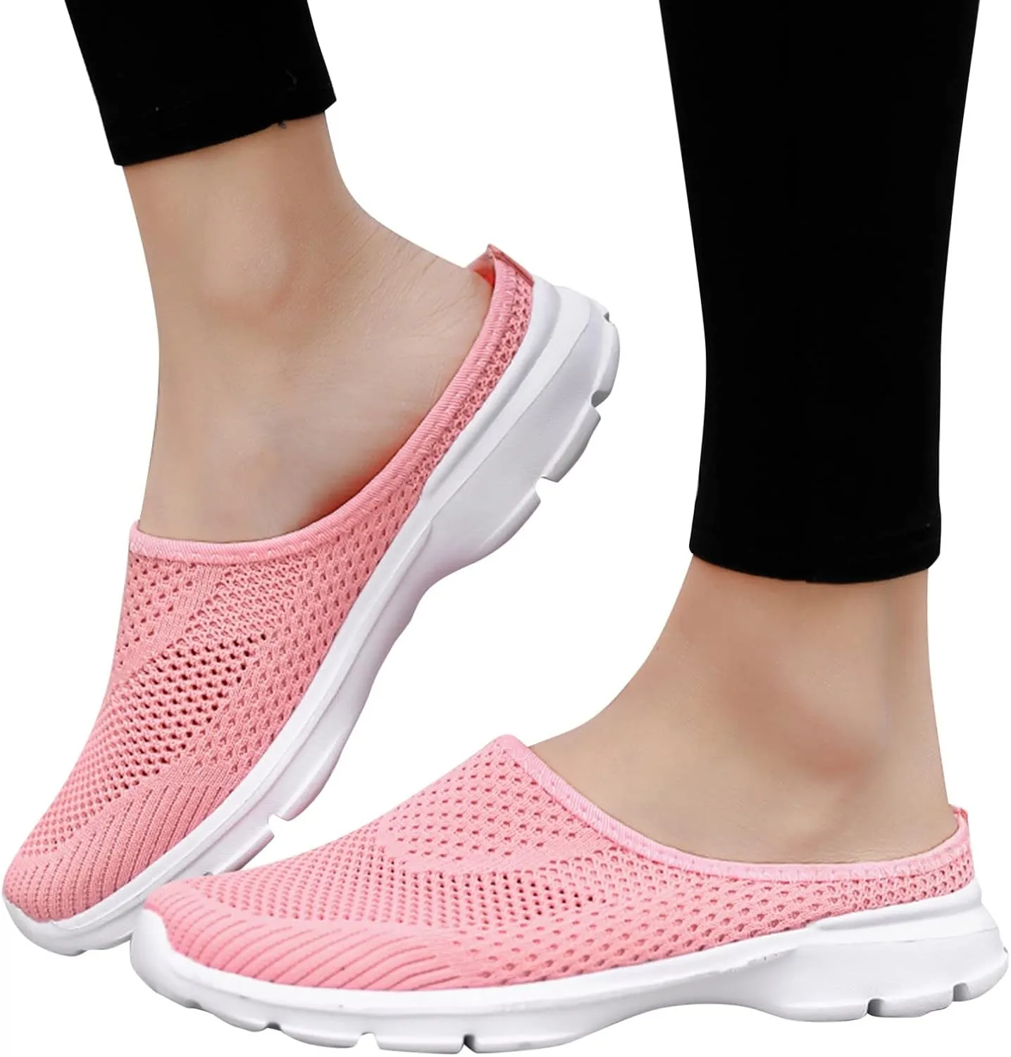 Women Mesh Sneaker Comfortable Breathable Lightweight Walking Shoes with Arch Support Summer Slip On Casual Sneakers
