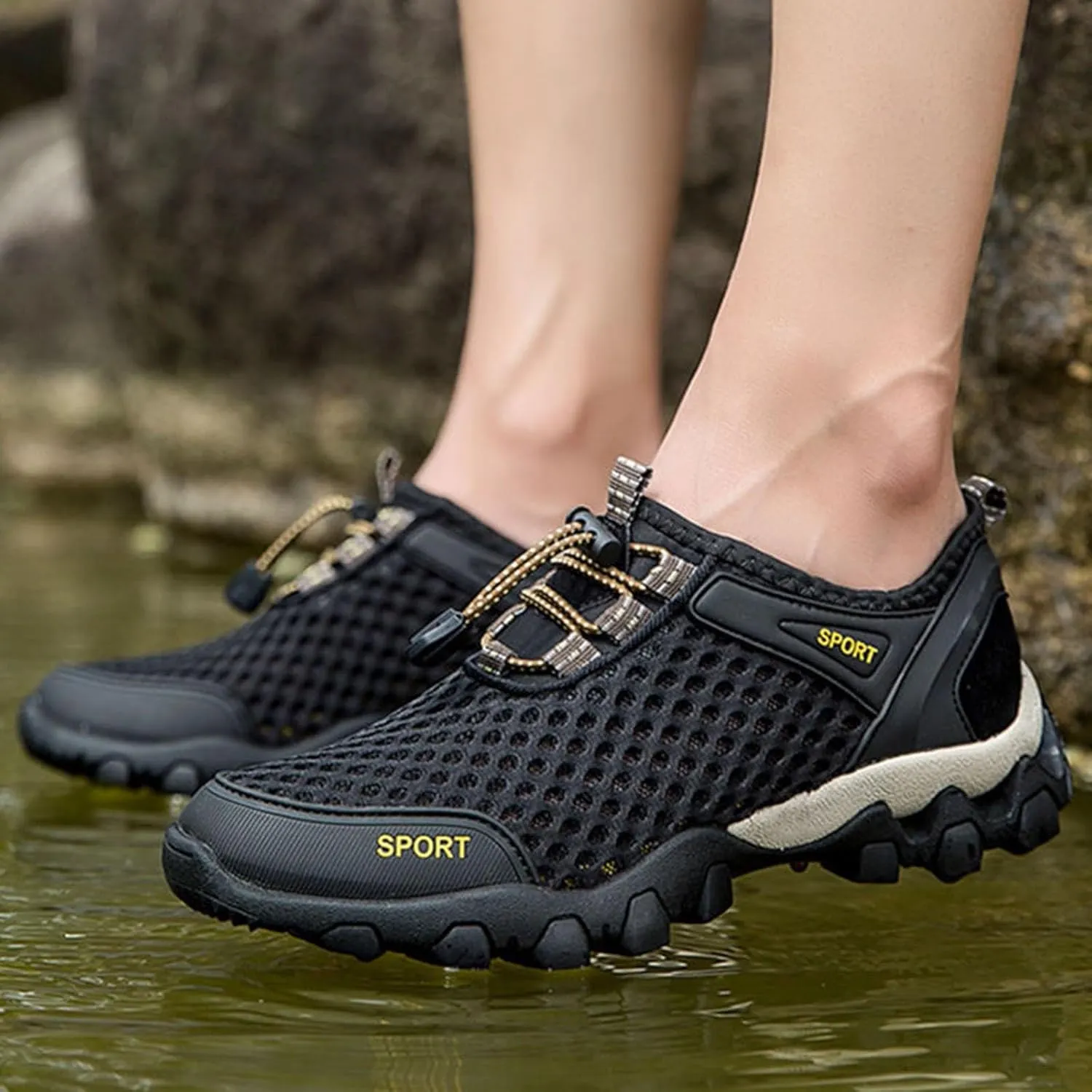 Women Walking Shoes Sock Sneakers Slip-On Breath Running Shoes for Men Comfortable Ladies Shoes Casual Walking Sneakers Steel Toe Tennis Shoe Loafers Shoe