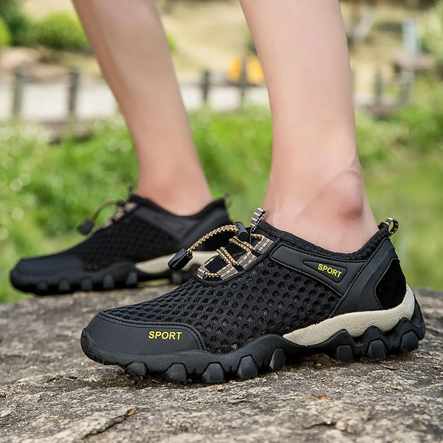 Women Walking Shoes Sock Sneakers Slip-On Breath Running Shoes for Men Comfortable Ladies Shoes Casual Walking Sneakers Steel Toe Tennis Shoe Loafers Shoe