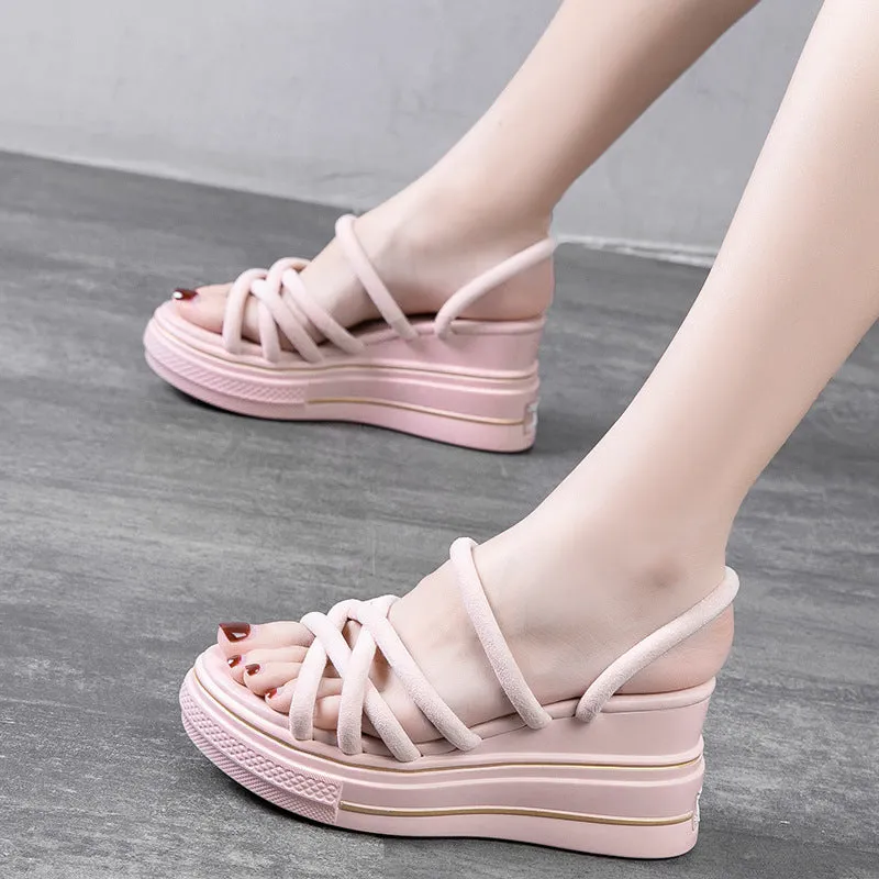 Women's Fashion High-Heel Platform Sandals - GlamzLife
