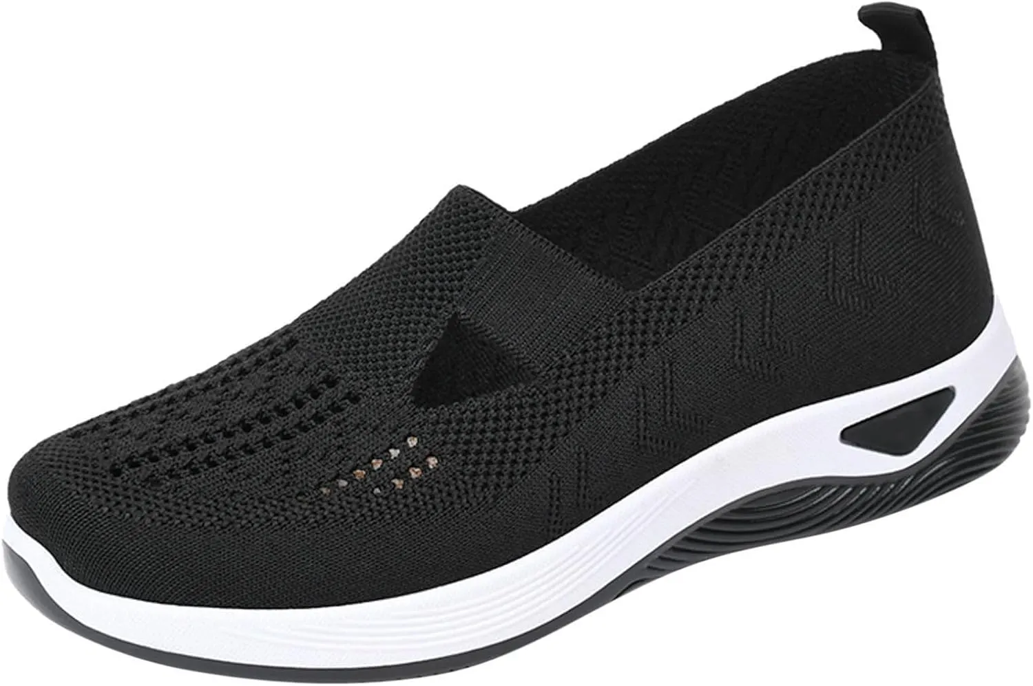 Womens Orthopedic Walking Shoes Slip On Sneakers with Arch Support Comfortable Casual Loafers Plantar Fasciitis Relief Foot Heel Pain Diabetic