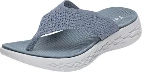 Women's Sandals Women Shoes Wedge Thick Soled Flip Flops Fashionable Outdoor Beach Sandals Denim Sandals for