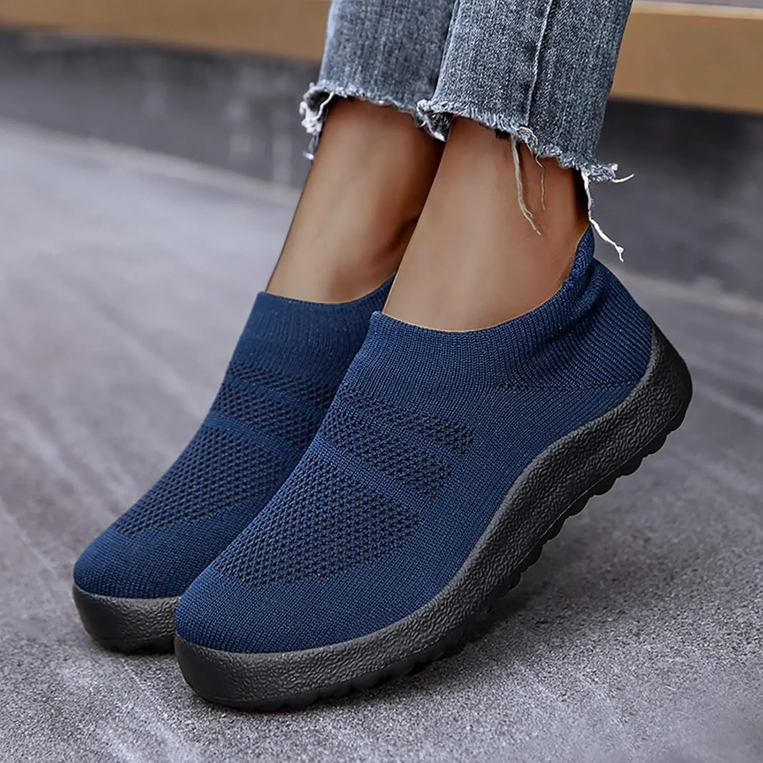 Womens White Platform Sneakers High Top Platform Shoes Fashion Canvas Walking Shoes Women Slide On Loafers Women Shoes Men's Slip On Sneakers